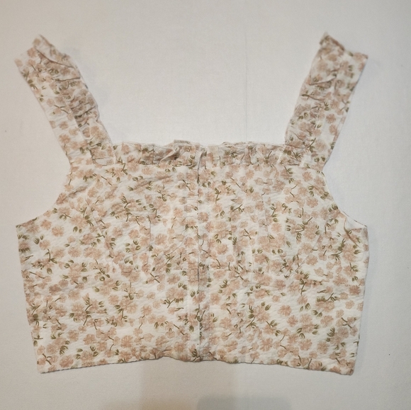 Cider CORSET Ruffled Strap Crop TOP, Small EUC - Picture 8 of 8
